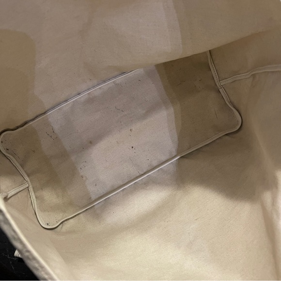 Goyard Large White Chevron Saint Louis GM canvas shoulder Tote bag with Pouch - Picture 3 of 9